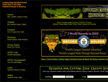 Tablet Screenshot of cuttingedgehauntedhouse.com